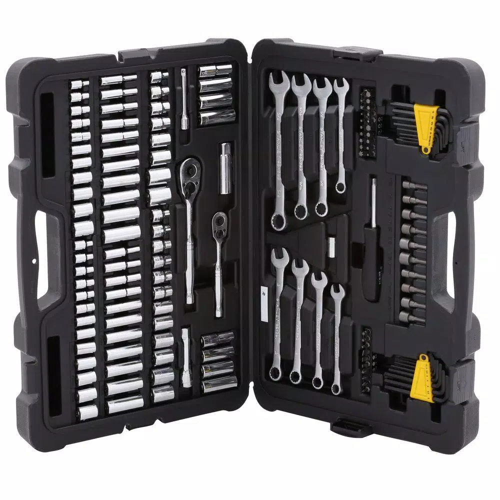 Stanley 1/4 in. & 3/8 in. Drive SAE Mechanics Tool Set (145-Piece)
