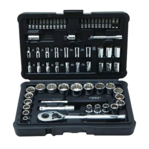 Stanley 1/4 in. & 3/8 in. Drive Full Polish Chrome SAE & Metric Mechanic Tool Set (97-Piece) w/ Bonus Mechanic Tool Set (68pc)
