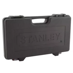 Stanley 1/4 in. & 3/8 in. Drive Black Chrome Laser Etched SAE Mechanics Tool Set (69-Piece)