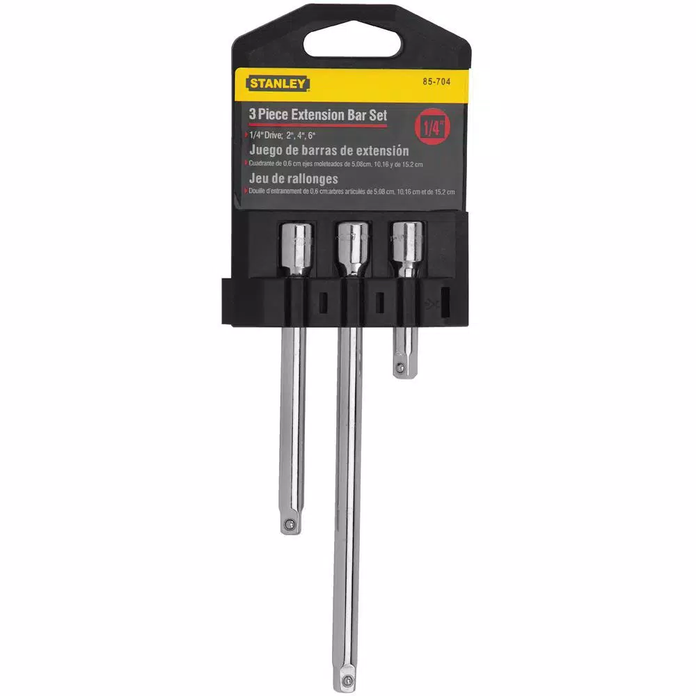 Stanley 1/4 in. Drive Extension Bar Set (3-Piece)