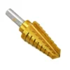 Stark 9/16 in. x 1 in. 8-Sizes Titanium Heavy-Impact HSS Step Drill Bit