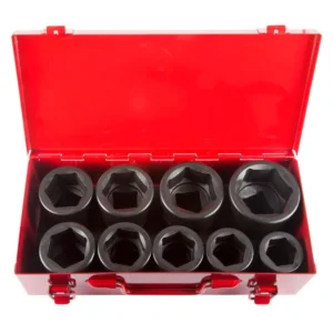 Steelman 1 in. Drive 6-Point Metric Impact Socket Set (9-Piece)
