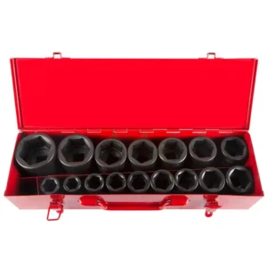 Steelman 3/4 in. Drive 6-Point Metric Impact Socket Set (16-Piece)