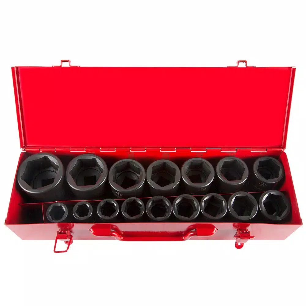 Steelman 3/4 in. Drive 6-Point Metric Impact Socket Set (16-Piece)