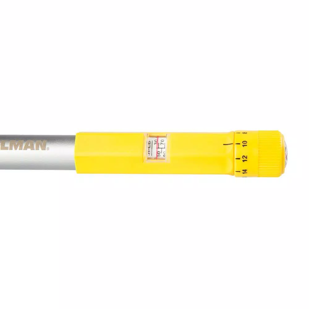 Steelman 1/4 in. Drive 30 in./lbs. - 150 in./lbs. Micro-Adjustable Torque Wrench
