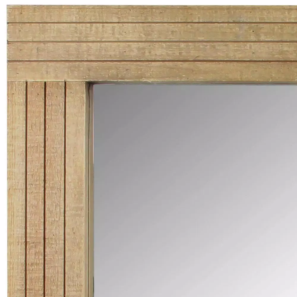 Stonebriar Collection Medium Rectangle Brown Casual Mirror (24.16 in. H x 18.11 in. W)