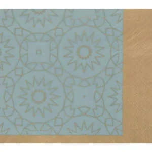 Sugar Plum Party 32-Piece Blue and Gold Assorted Disposable Cocktail Paper Napkin