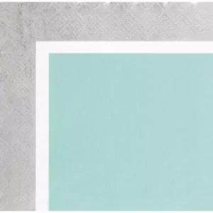 Sugar Plum Party 32-Piece Silver and Blue Assorted Disposable Cocktail Paper Napkin