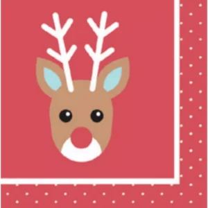Sugar Plum Party Lunch Napkin Holly Jolly (32-Piece)