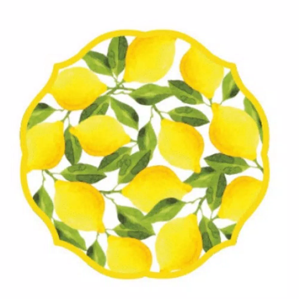Sugar Plum Party Dinner Plate Lemons (16-Piece)