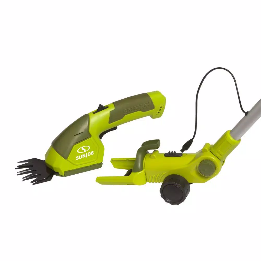 Sun Joe 7.2-Volt 2-in-1 Cordless Grass Shear and Hedge Trimmer with Extension Pole