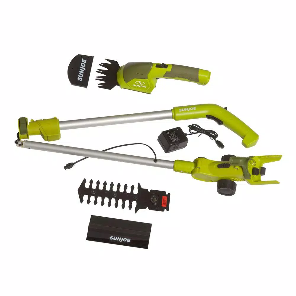 Sun Joe 7.2-Volt 2-in-1 Cordless Grass Shear and Hedge Trimmer with Extension Pole