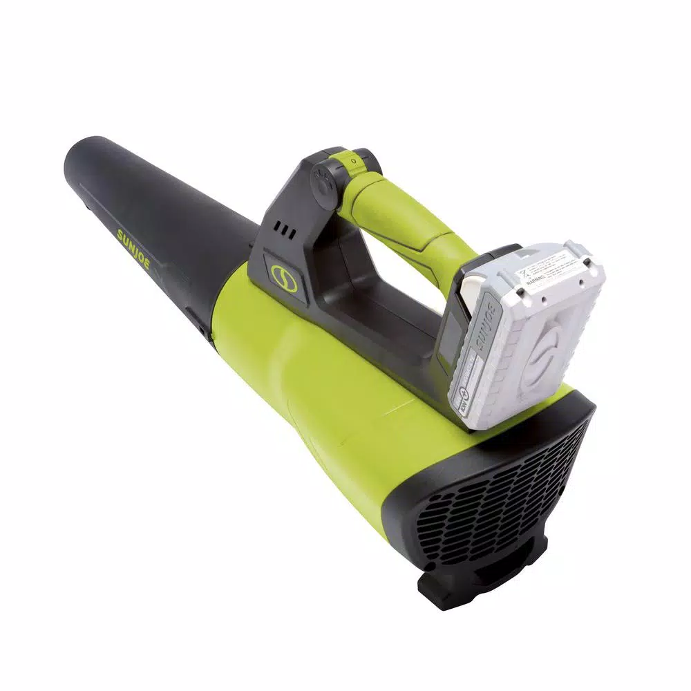 Sun Joe 100 MPH 385 CFM 24-Volt Turbine Cordless Jet Blower Kit with 2.0 Ah Battery + Charger