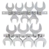 SUNEX TOOLS 1/2 in. Drive Jumbo SAE Crowfoot Wrench Set (14-Piece)