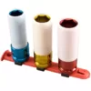 SUNEX TOOLS 1/2 in. Drive Metric Extra Thin Wall Deep Wheel Protector Impact Socket Set (3-Piece)