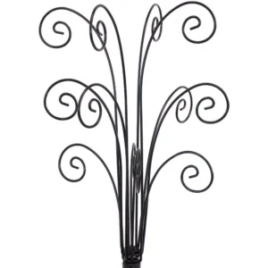 Sunnydaze Decor Gloria 20 in. Tall Black Metal Christmas Ornament Stand