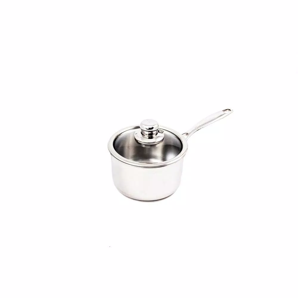 Swiss Diamond Premium Clad 2.1 qt. Stainless Steel Sauce Pan with Glass Lid