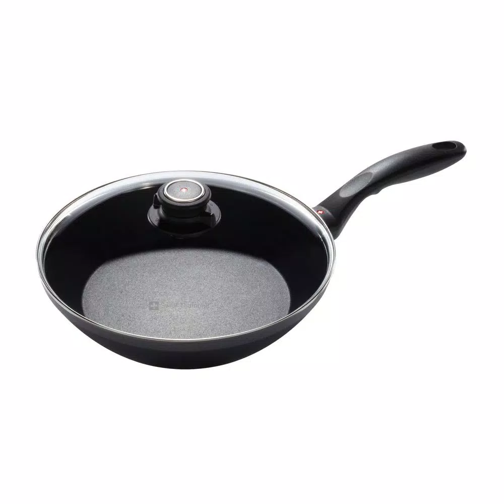 Swiss Diamond Nonstick Edge Stir Fry Pan with Lid