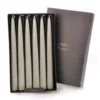 ROOT CANDLES 9 in. Dipped Taper Taupe Dinner Candle (Box of 12)