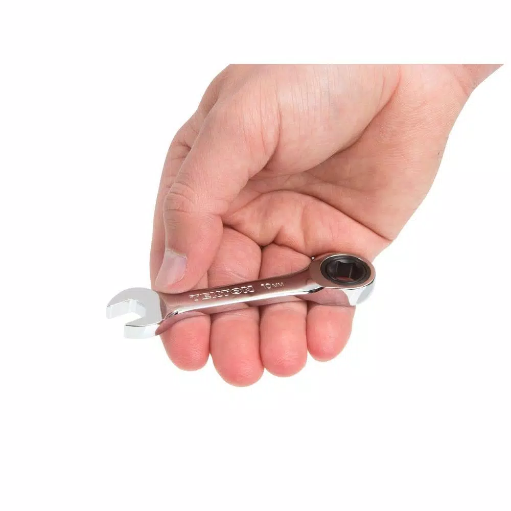TEKTON 10 mm Stubby Ratcheting Combination Wrench