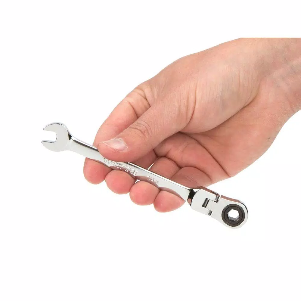 TEKTON 1/4 in. Flex-Head Ratcheting Combination Wrench