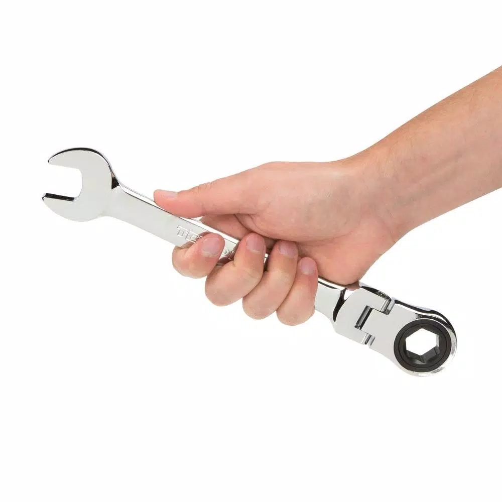 TEKTON 13/16 in. Flex-Head Ratcheting Combination Wrench