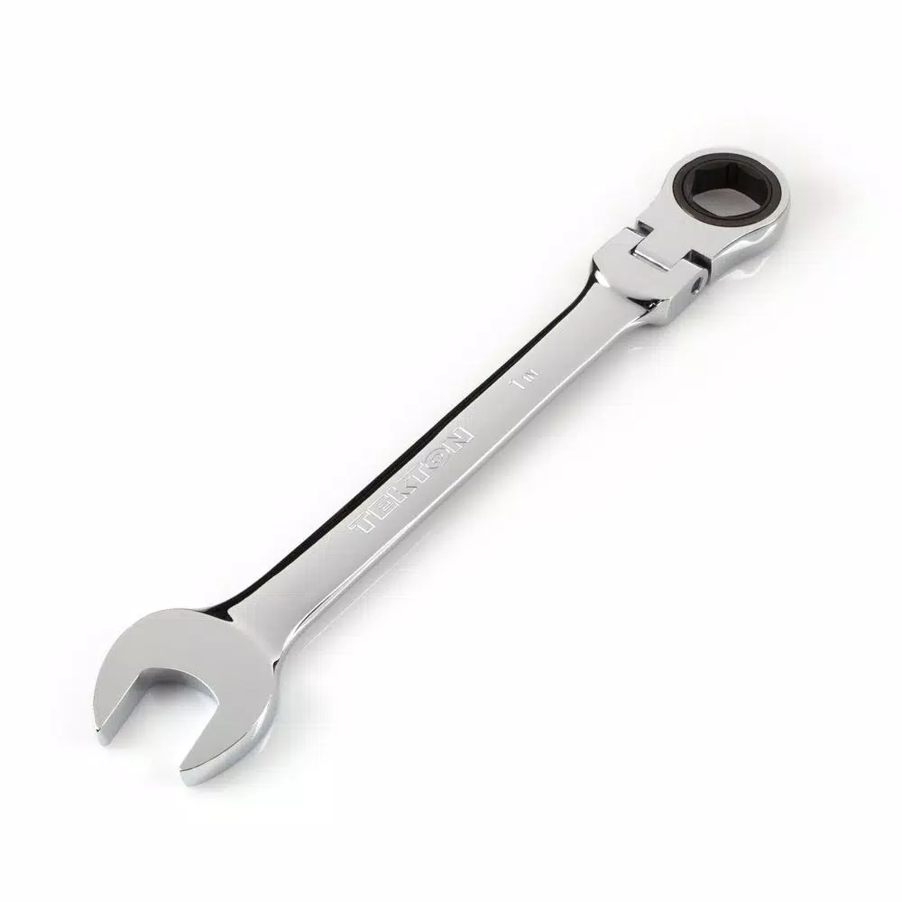 TEKTON 1 in. Flex-Head Ratcheting Combination Wrench