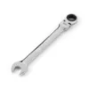 TEKTON 17 mm Flex-Head Ratcheting Combination Wrench