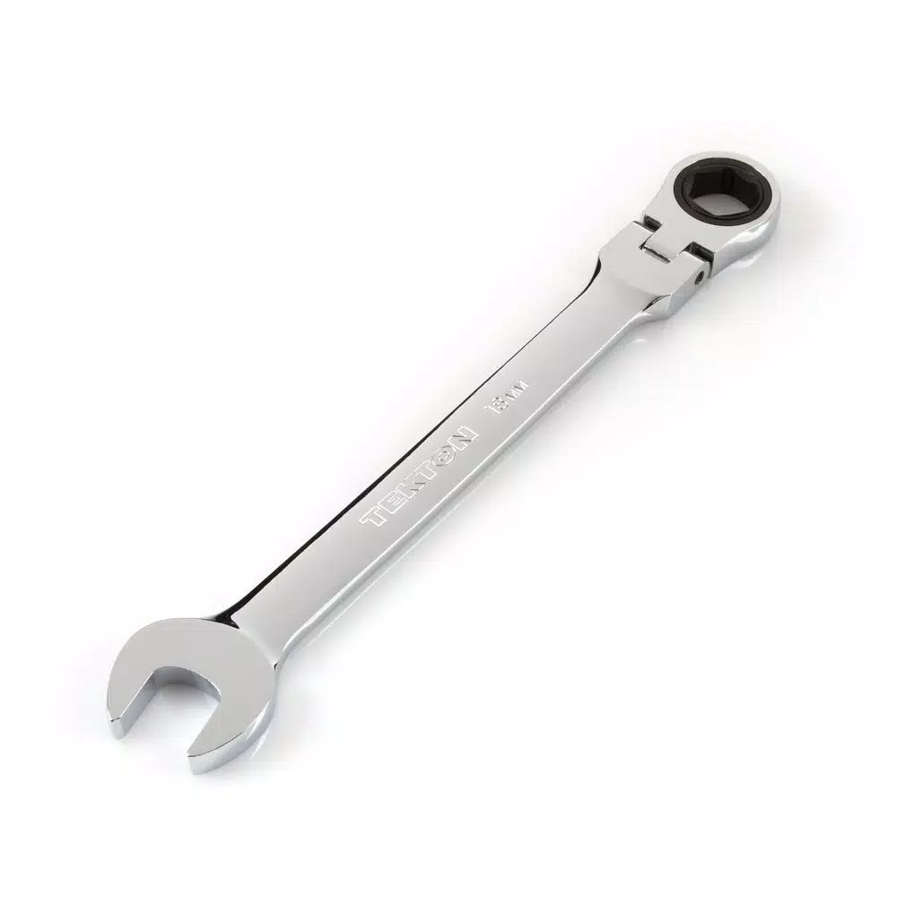 TEKTON 18 mm Flex-Head Ratcheting Combination Wrench