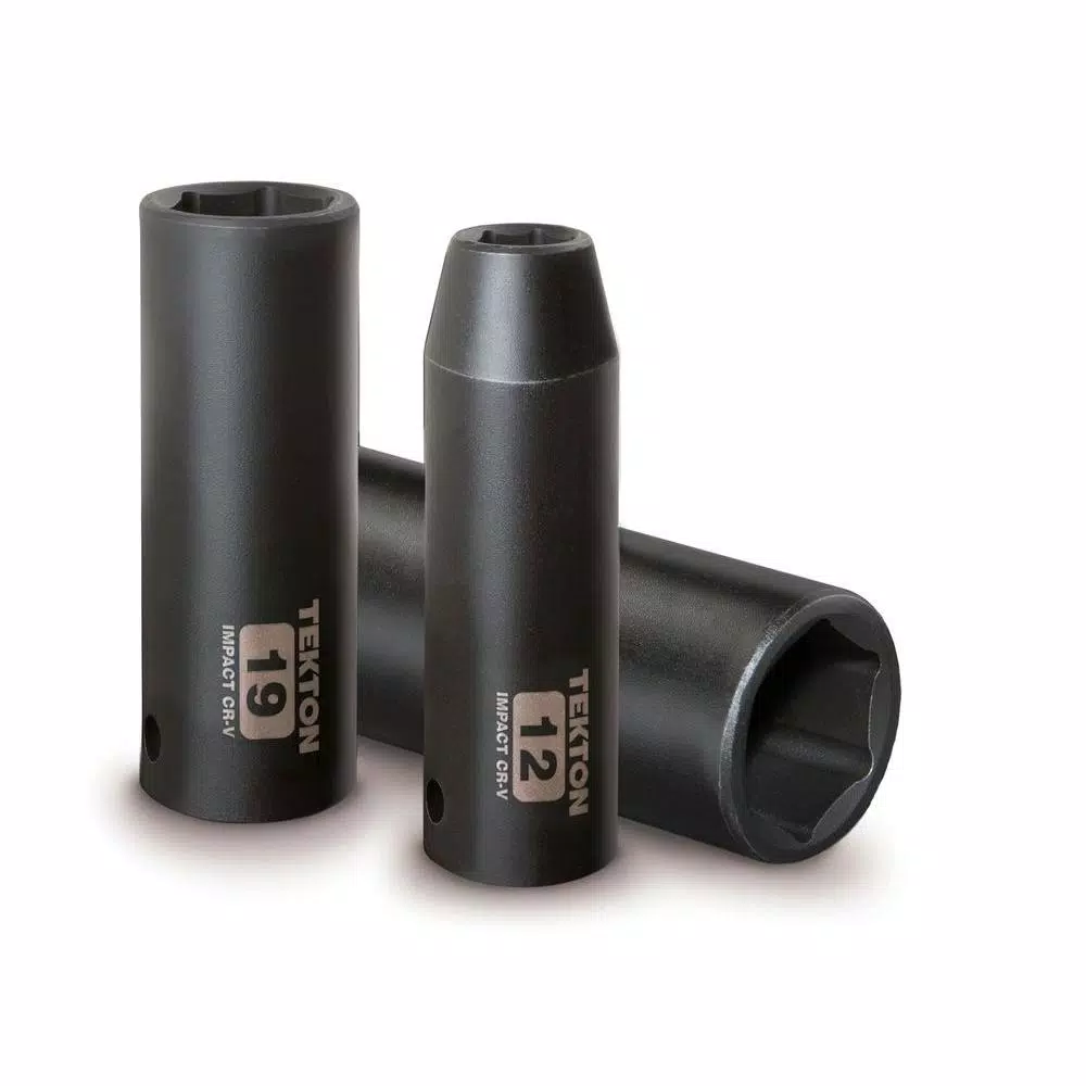 TEKTON 1/2 in. Drive 11-32 mm 6-Point Deep Impact Socket Set