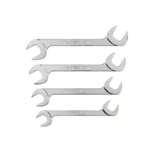 TEKTON 24 mm to 32 mm Angle Head Open End Wrench Set (4-Piece)