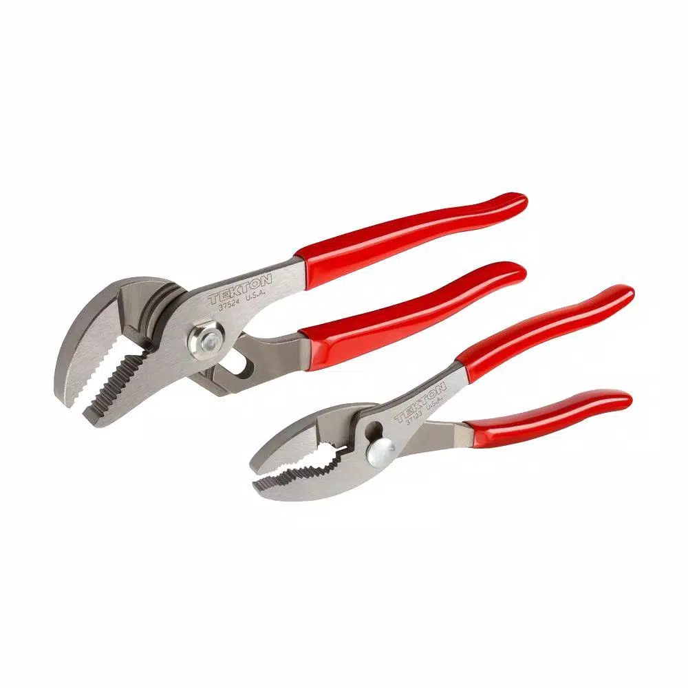 TEKTON 8, 10 in. Slip Joint and Groove Joint Pliers Set (2-Piece)