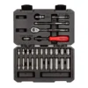 TEKTON 1/4 in. Drive 6-Point Socket and Ratchet Set (29-Piece)