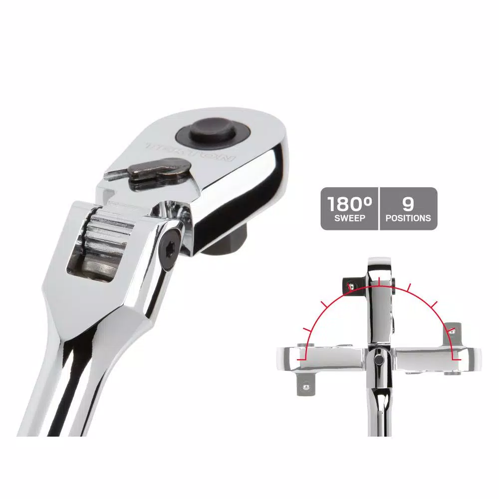 TEKTON 3/8 in. Drive x 8 in. Flex Quick-Release Ratchet