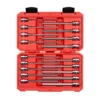 TEKTON 3/8 in. 1/8 in. to 3/8 in. 3 mm to 10 mm Drive Long Hex Bit Socket Set (18-Piece)