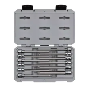 TEKTON 3/8 in. Drive Long Torx Bit Socket Set (12-Piece)