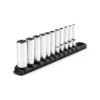 TEKTON 1/4 in. Drive Deep 12-Point Socket Set 5/32 in. to 9/16 in. (11-Piece)