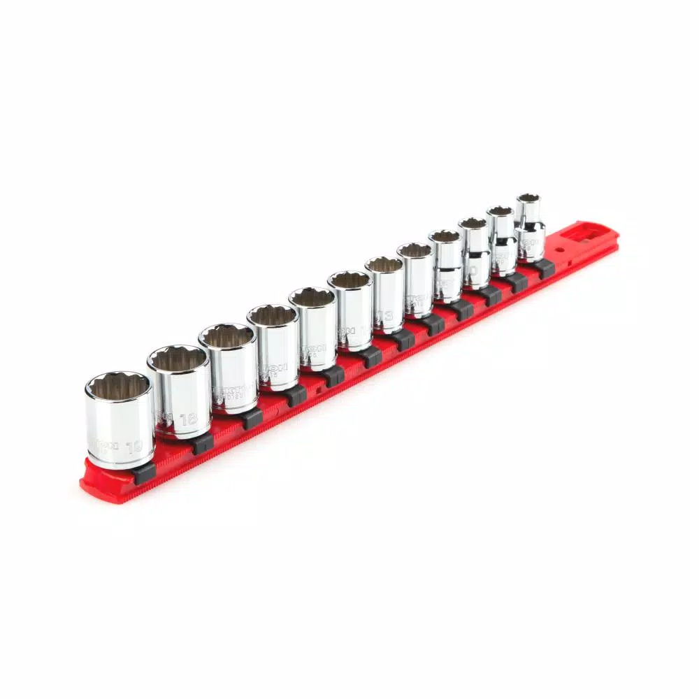 TEKTON 3/8 in. Drive 12-Point Socket Set (12-Piece)