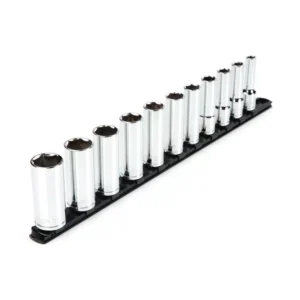TEKTON 1/2 in. Drive Deep 6-Point Socket Set (11-Piece)
