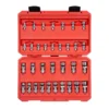 TEKTON 1/4, 3/8 in. Drive Universal Joint Socket Set (33-Piece)