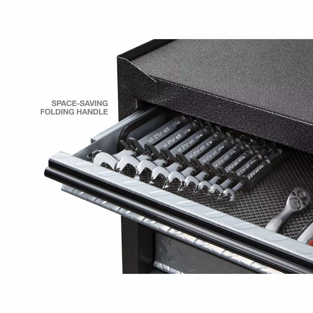 TEKTON 5 in. 9-Tool Store-and-Go Wrench Rack Keeper in Black