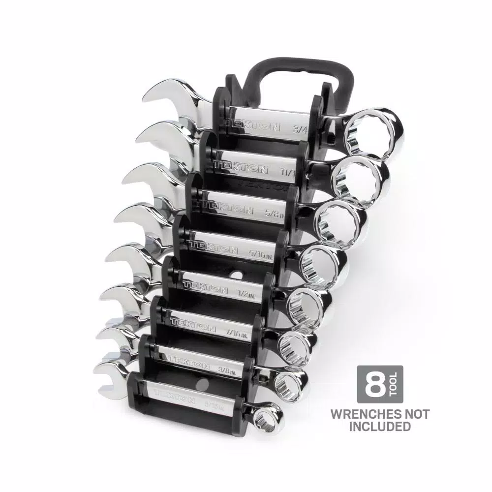 TEKTON 2.3 in. 8-Tool Store-and-Go Stubby Wrench rack Keeper in Black