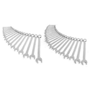TEKTON 1/4 in. - 1-1/4 in., 6 mm - 32 mm Combination Wrench Set (46-Piece)