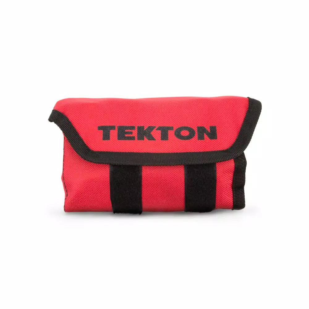 TEKTON 8-19 mm Stubby Combination Wrench Set with Pouch (12-Piece)
