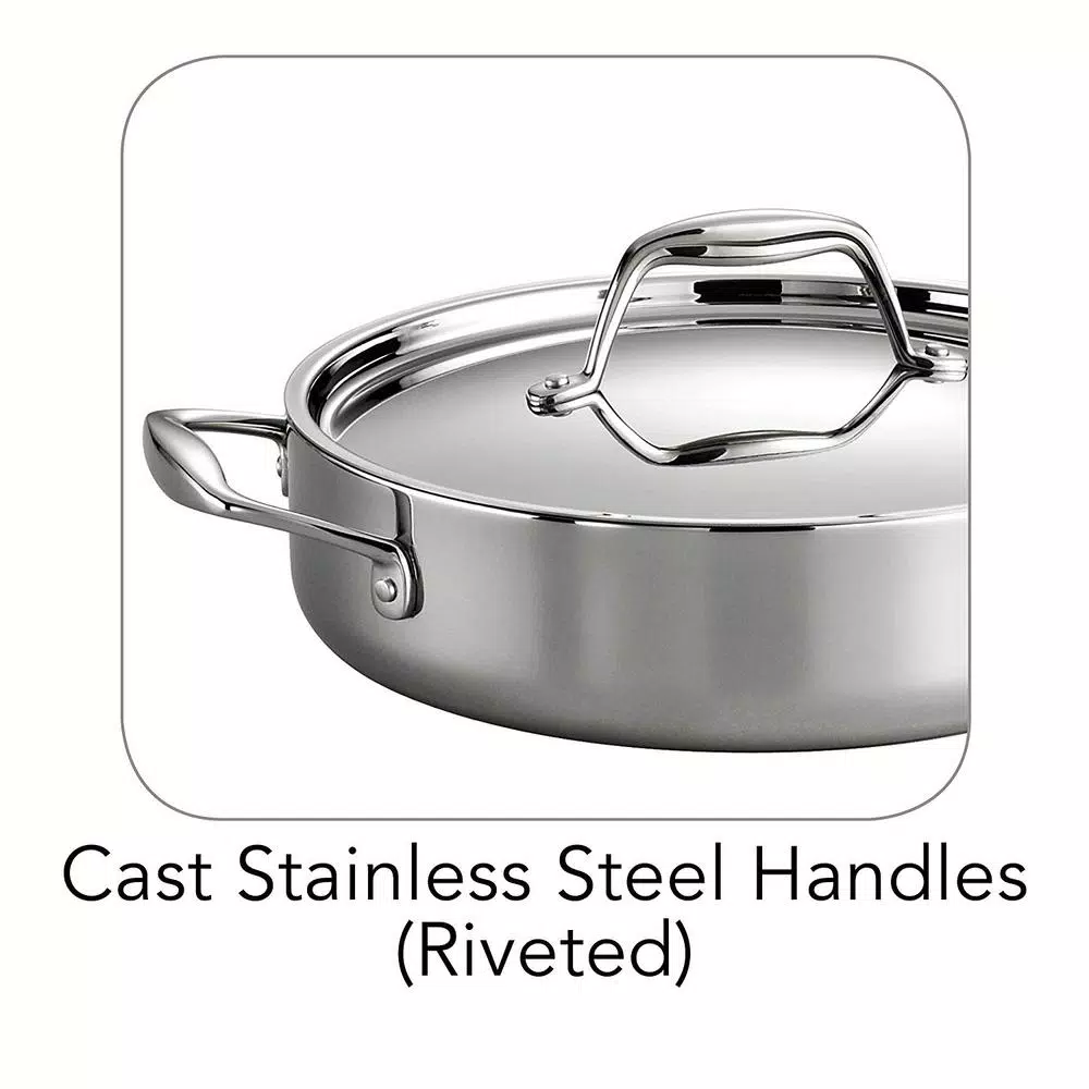 Tramontina Gourmet Tri-Ply Clad 3 Qt. Covered Braiser