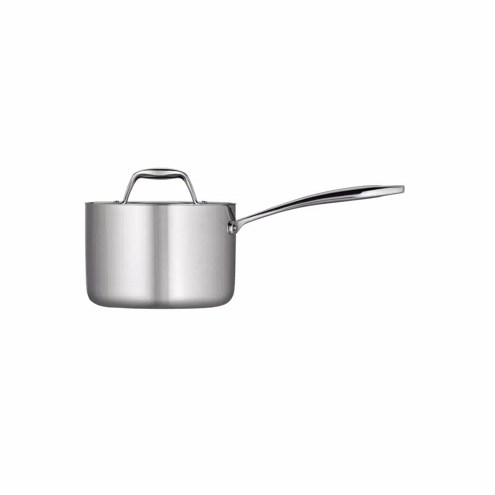 Tramontina Gourmet Tri-Ply Clad 2 qt. Stainless Steel Sauce Pan with Lid