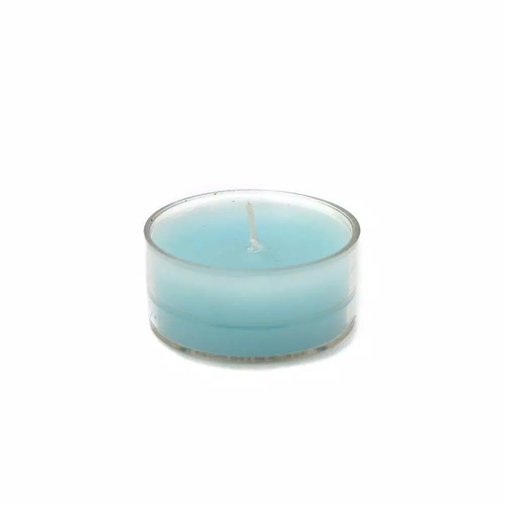 Zest Candle 1.5 in. Turquoise Blue Tealight Candles (50-Pack)