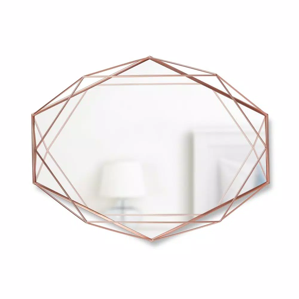 Umbra Prisma Mirror Copper Modern (22.38 in. H x 17 in. W)