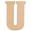Jeff McWilliams Designs 15 in. Oversized Unfinished Wood Letter (U)