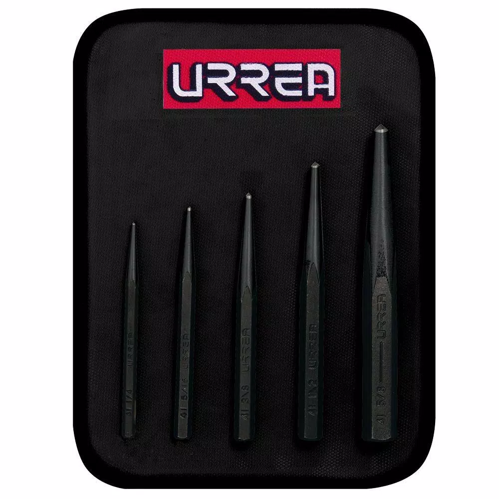 URREA 1/4 in. to 5/8 in. Prick Punch Set (5-Piece)